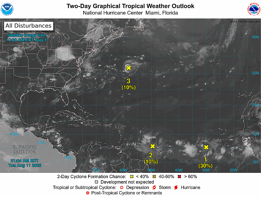 2 Day Tropical Weather Outlook
