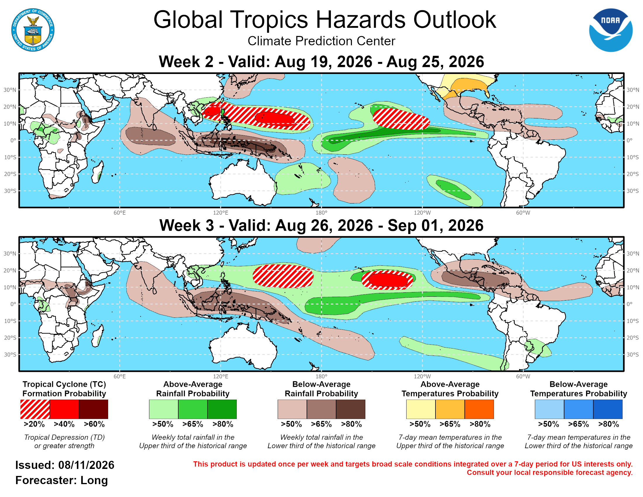 Global Tropics Hazard Outlook