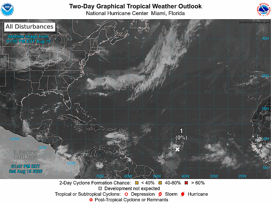 2 Day Tropical Weather Outlook