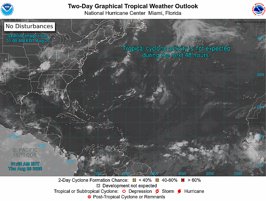 2 Day Tropical Weather Outlook