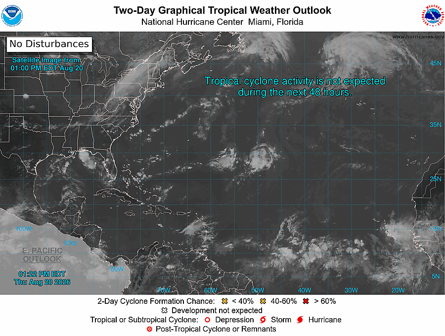 2 Day Tropical Weather Outlook