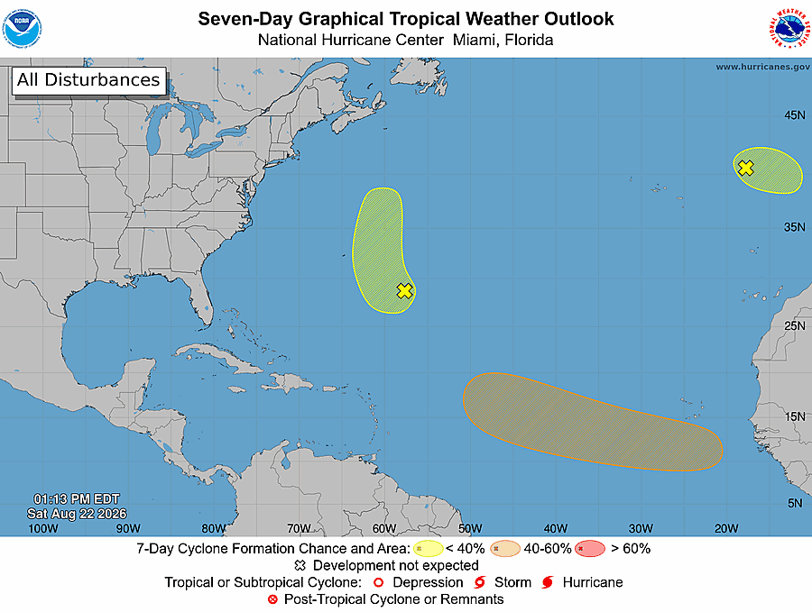 7 Day Tropical Weather Outlook