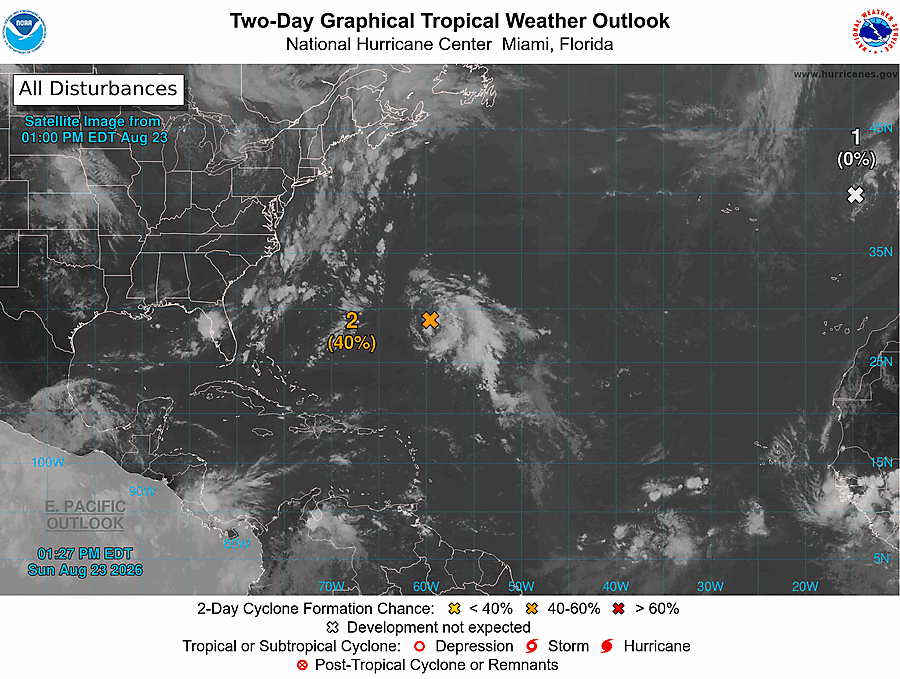 2 Day Tropical Weather Outlook