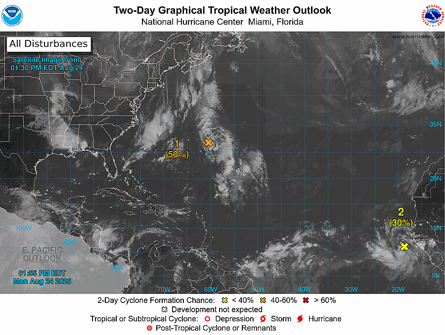 2 Day Tropical Weather Outlook