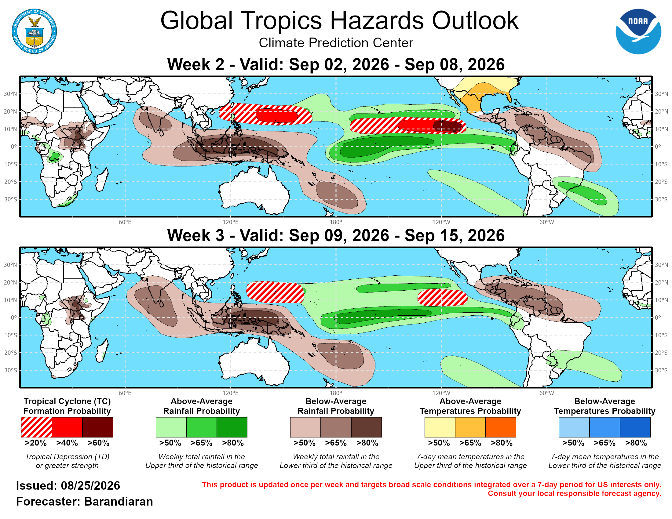 Global Tropics Hazard Outlook
