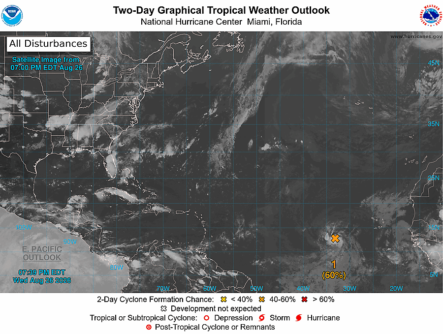 2 Day Tropical Weather Outlook
