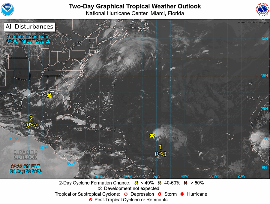 2 Day Tropical Weather Outlook