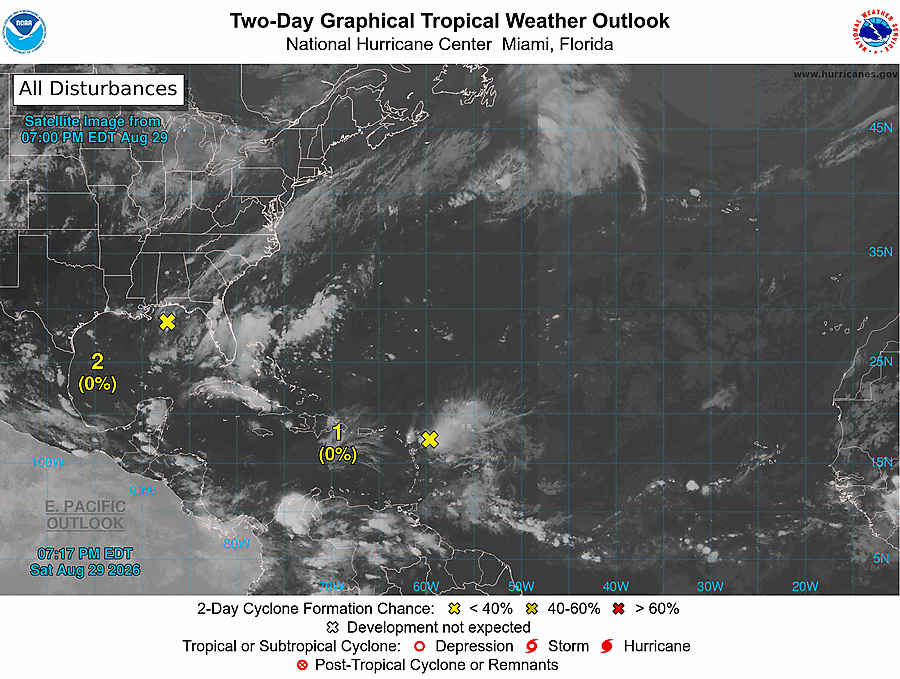 2 Day Tropical Weather Outlook