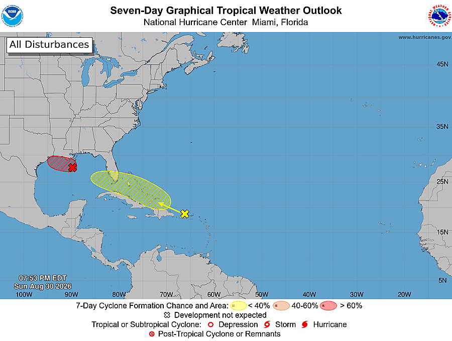 7 Day Tropical Weather Outlook
