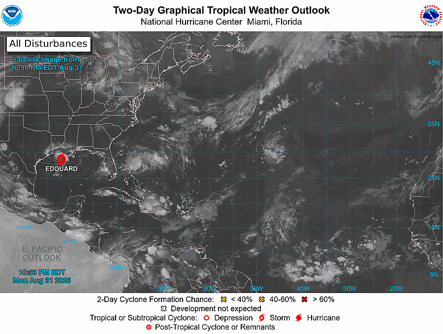 2 Day Tropical Weather Outlook