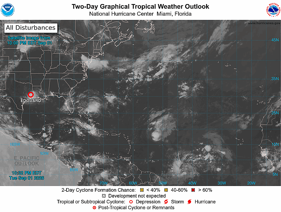 2 Day Tropical Weather Outlook