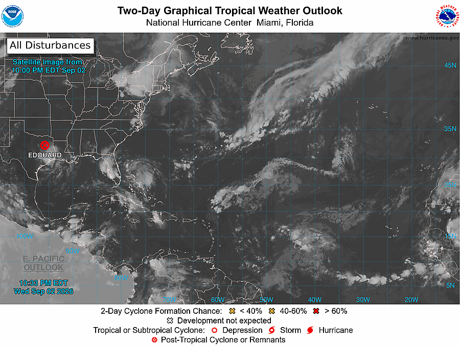 2 Day Tropical Weather Outlook