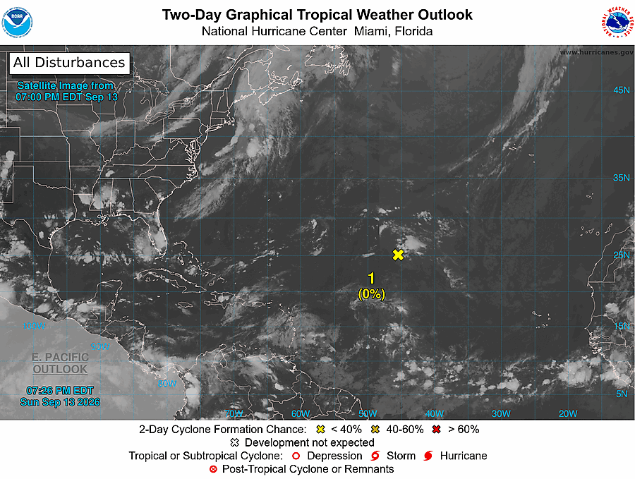 2 Day Tropical Weather Outlook