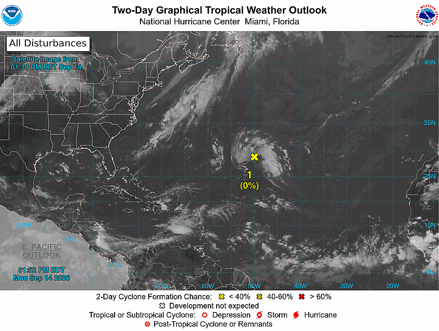 2 Day Tropical Weather Outlook