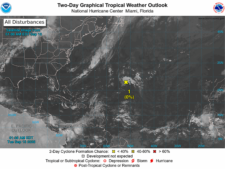 2 Day Tropical Weather Outlook