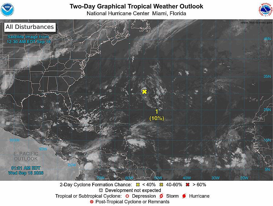 2 Day Tropical Weather Outlook