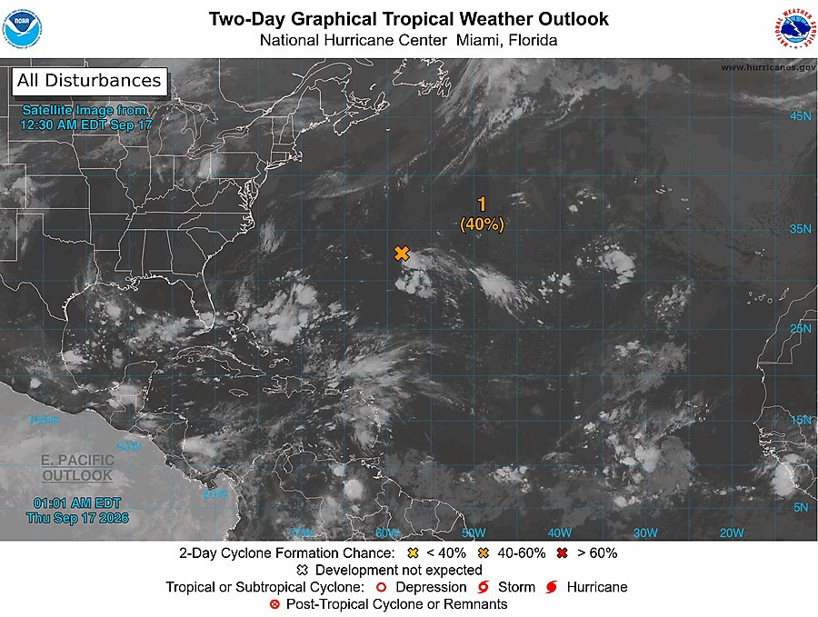 2 Day Tropical Weather Outlook