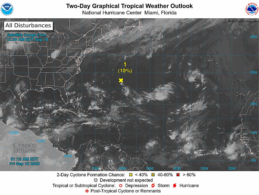 2 Day Tropical Weather Outlook
