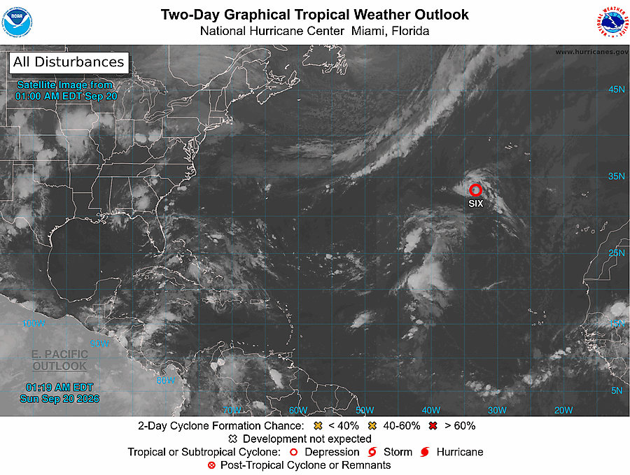 2 Day Tropical Weather Outlook