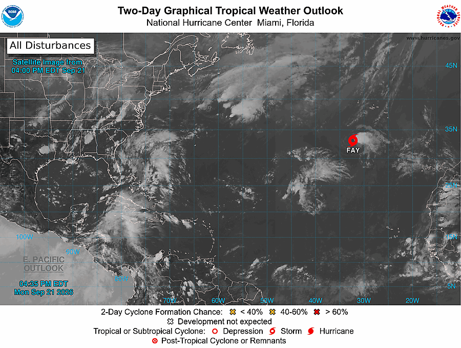 2 Day Tropical Weather Outlook