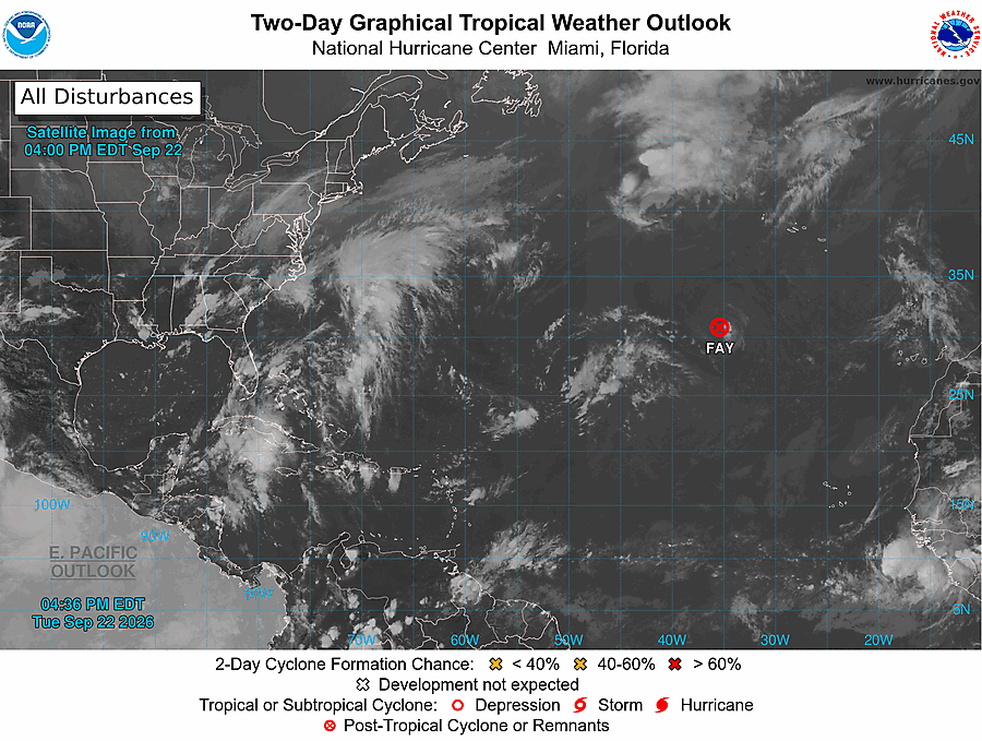 2 Day Tropical Weather Outlook
