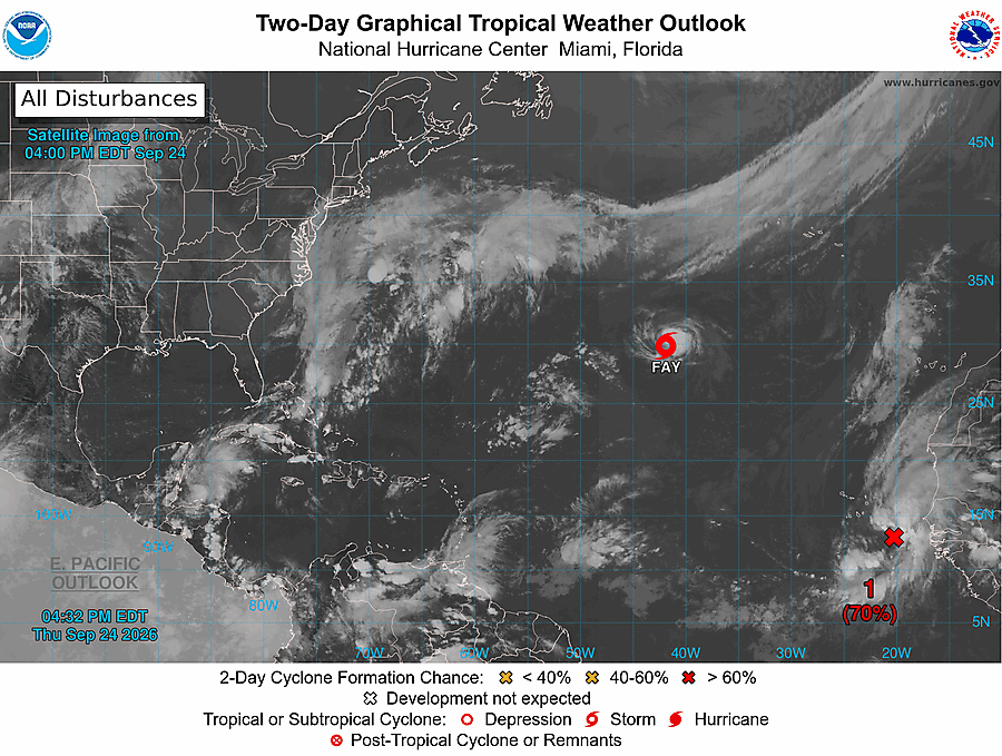 2 Day Tropical Weather Outlook