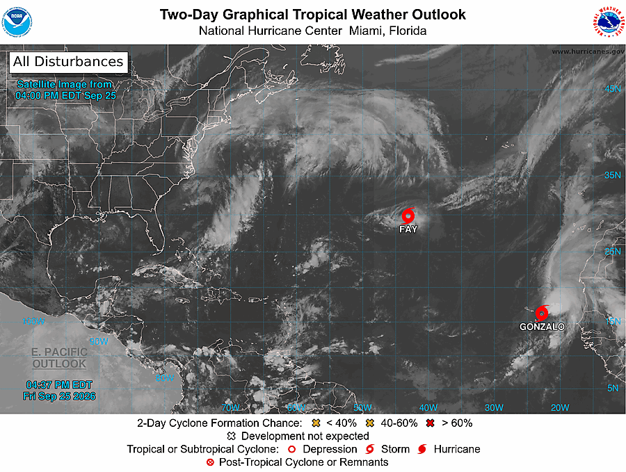 2 Day Tropical Weather Outlook