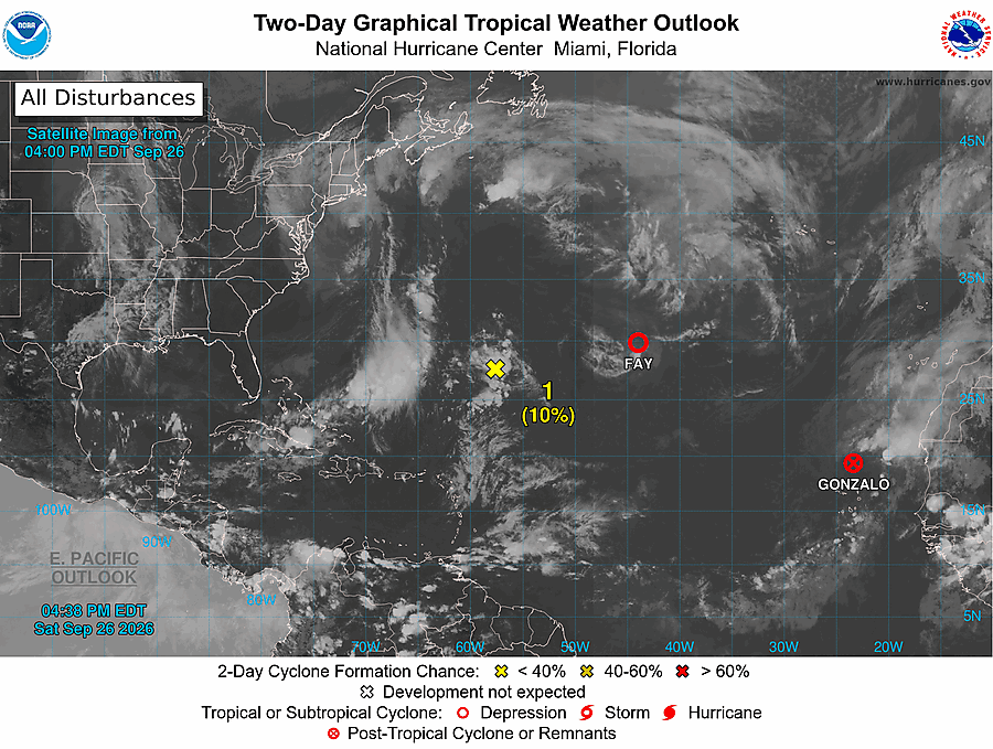 2 Day Tropical Weather Outlook