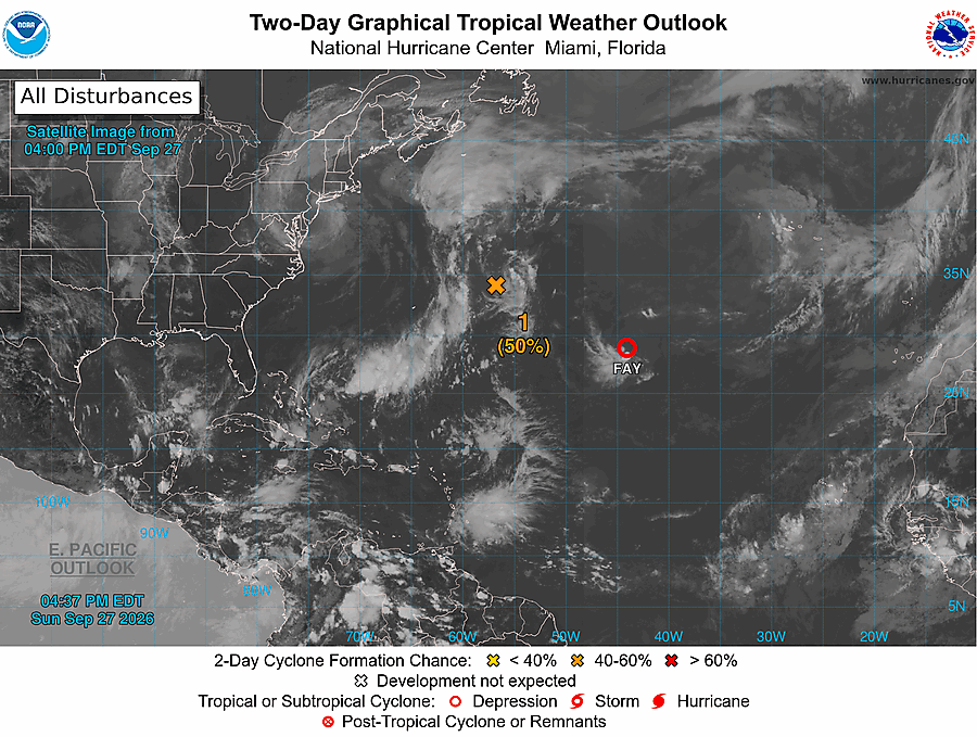 2 Day Tropical Weather Outlook