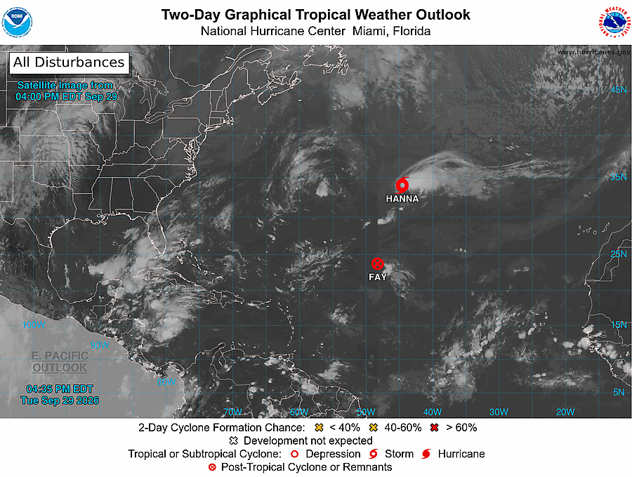 2 Day Tropical Weather Outlook
