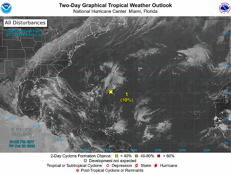 2 Day Tropical Weather Outlook