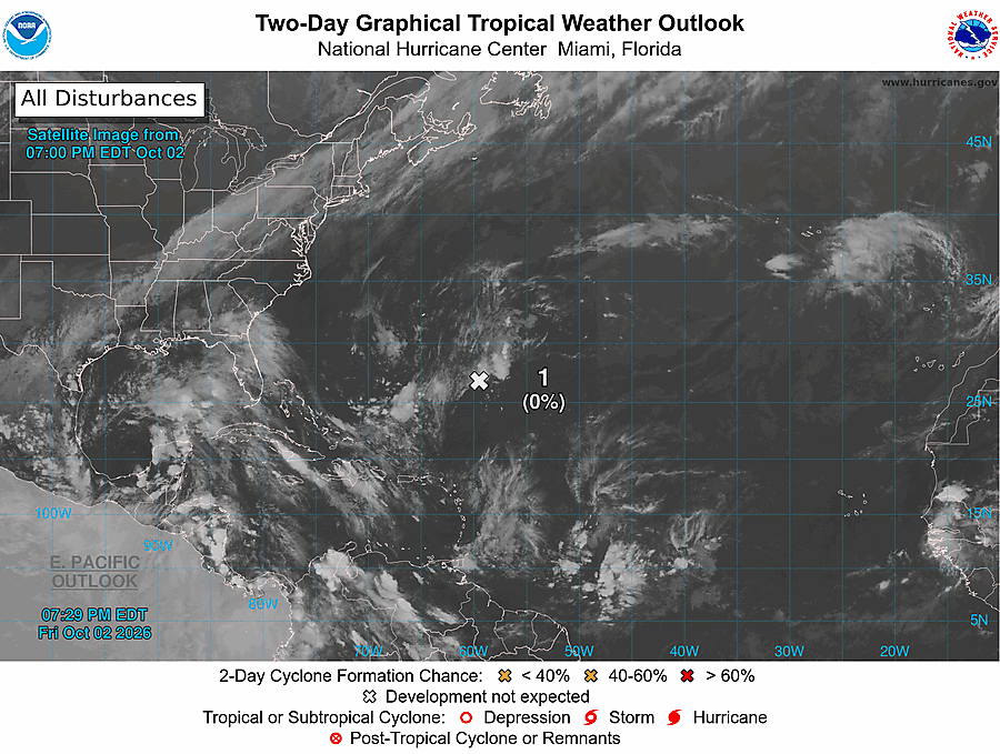 2 Day Tropical Weather Outlook