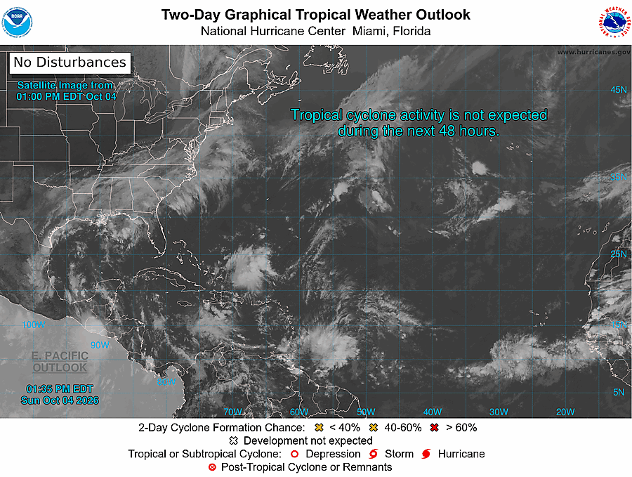 2 Day Tropical Weather Outlook