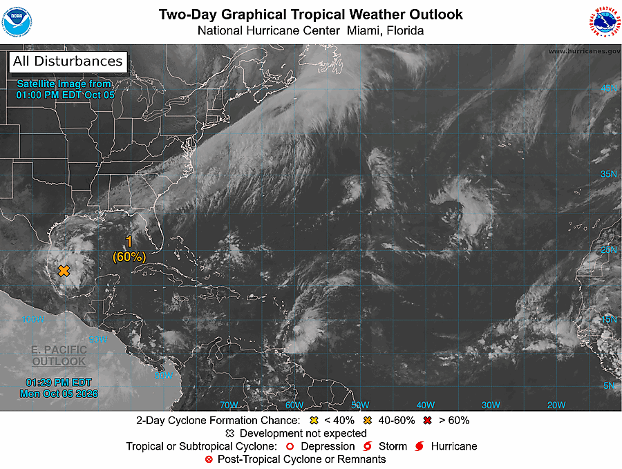 2 Day Tropical Weather Outlook