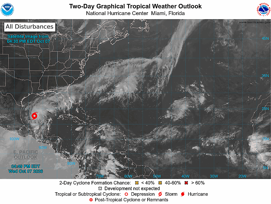 2 Day Tropical Weather Outlook