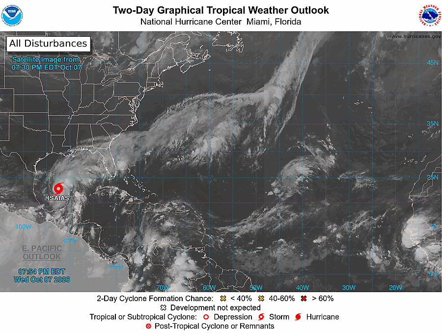 2 Day Tropical Weather Outlook