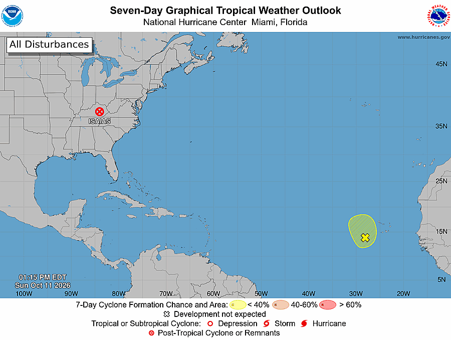 7 Day Tropical Weather Outlook