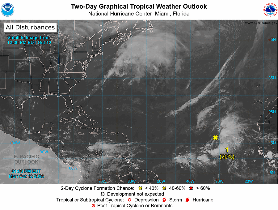 2 Day Tropical Weather Outlook