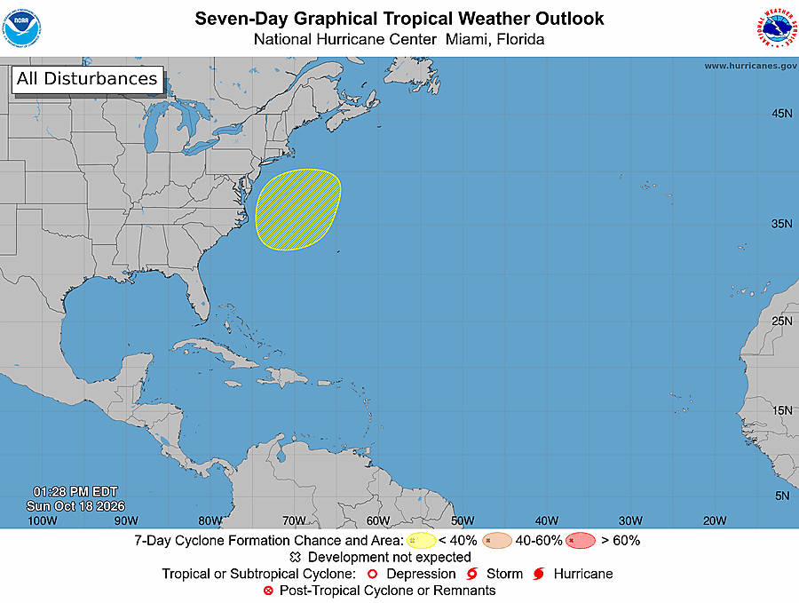 7 Day Tropical Weather Outlook