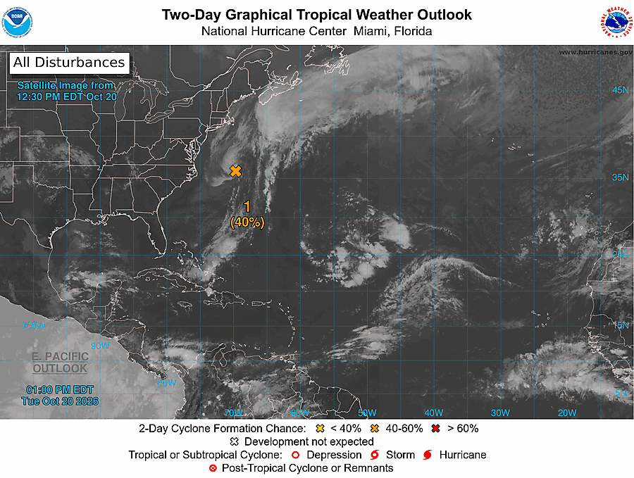 2 Day Tropical Weather Outlook