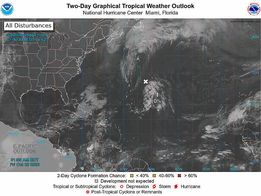 2 Day Tropical Weather Outlook