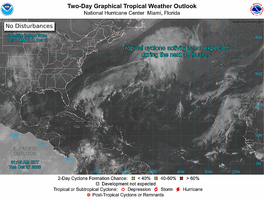 2 Day Tropical Weather Outlook