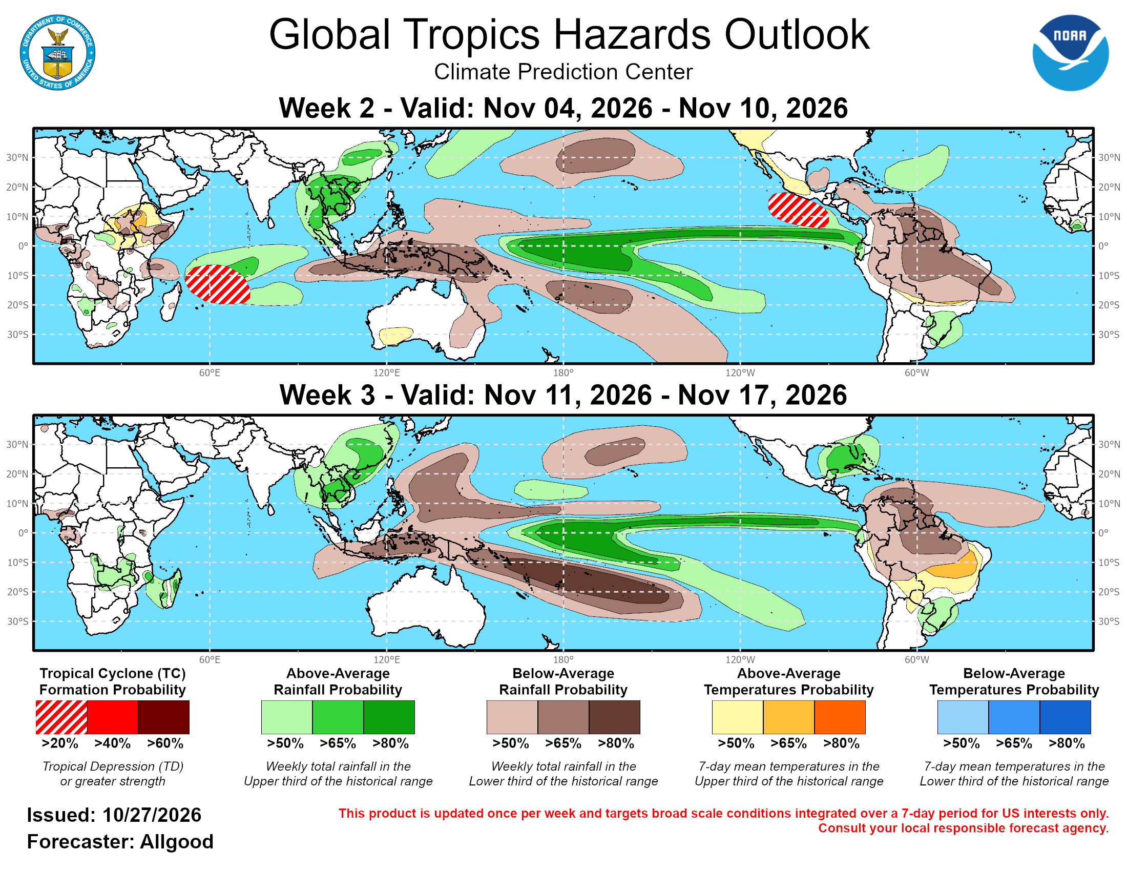 Global Tropics Hazard Outlook