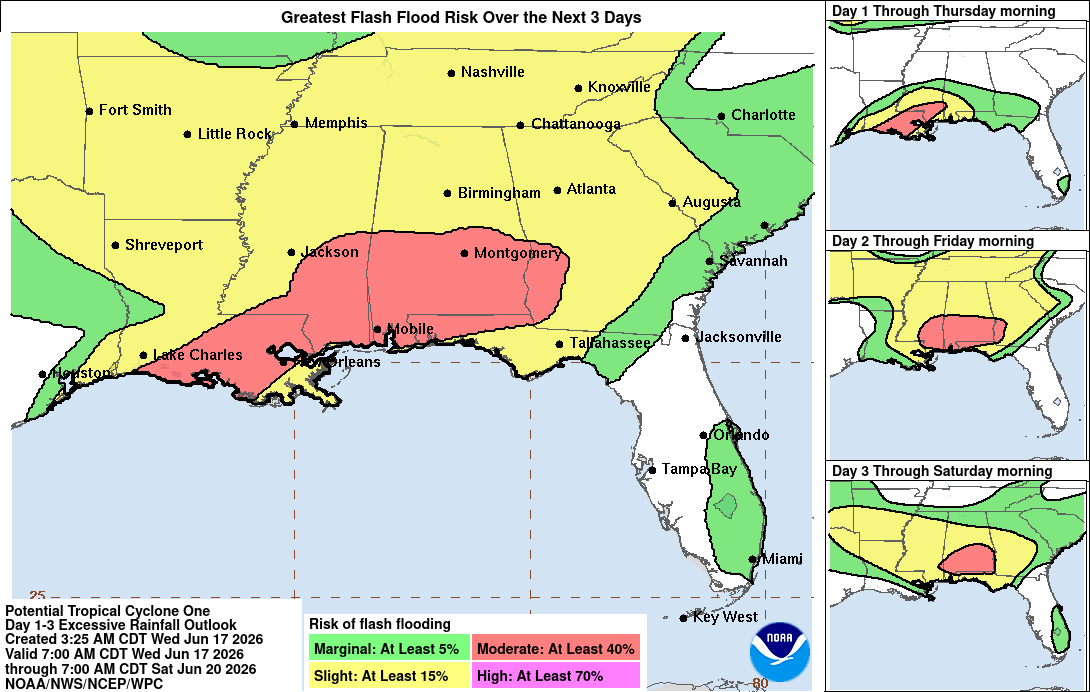Tropical Storm Arthur - Flash Flood Risk